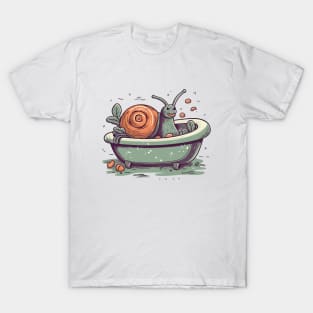 Snail in the Bathtub T-Shirt